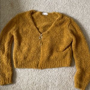 Cropped boho sweater